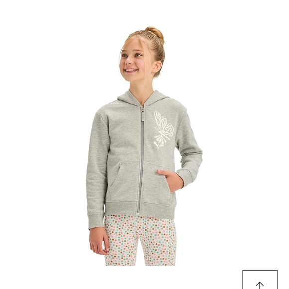 Cat & Jack Other - Girl's Butterfly' Zip-Up Fleece Hoodie